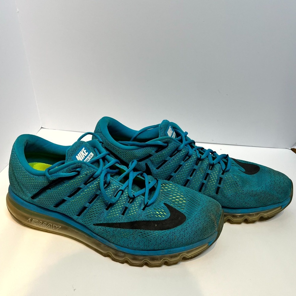 Nike Air Max 2016 806771-400 Mens Sneakers 15 Blue Lagoon Athletic Running Shoes